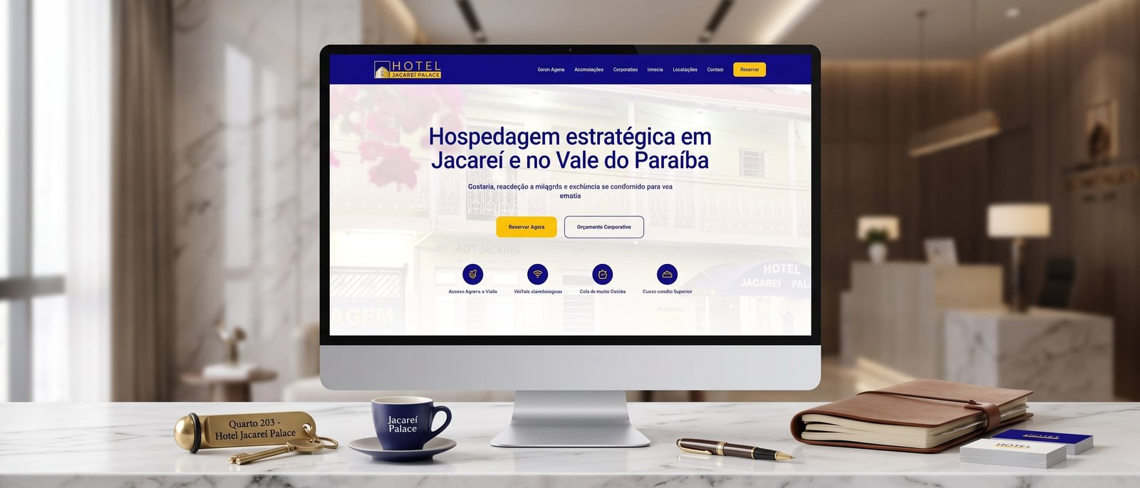 Imagem editorial do projeto Hotel Jacareí Palace